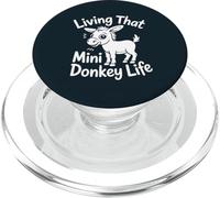 Mini Donkey Life Miniature Donkey PopSockets PopGrip for MagSafe