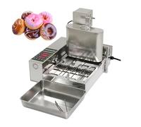 Mini Donut Machine, Commercial 4-Row Fryer, 2000W Stainless Steel | Automatic Mini Donut Maker with 5 Thickness Settings Ideal for Efficient Frying in Commercial Kitchens