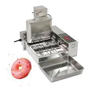Mini Donut Maker Machine, Automatic 4-Row Doughnut Fryer, 1800 Pcs/H Production, Stainless Steel with Timer & Precise Adjustment for Commercial Use