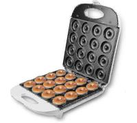 Mini Donut Maker Machine for 16 Doughnuts with Double Sided Heating