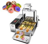 Mini Donut Maker with Intelligent Control Panel, Digital Auto Flip Fryer, Adjustable Thickness, 5.5L Hopper Capacity, 45mm Discharge Port for Perfect Donuts