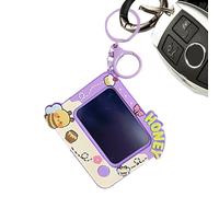 Mini Doodle Pad - Bee Pattern Erasable Drawing Tablet for Children Learning, Compact Sketching Gadget with Travel Clip, Writing Painting Tool for Creative Fun, Travel Entertainment Game, 2.76 Inch