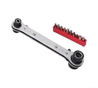 Mini Double Head Ratchet Wrench Designed for Tight Spaces and Easy Handling (Red)