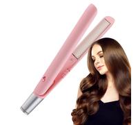 Mini Double Purpose Curling Iron, Curling Iron Combo, Mini Curling Wand and Flat Iron, Ceramic Straightener Flat Iron for Long and Short Hair, Portable Travel Curling Wand for All Hair Types