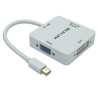 Mini DP to HDMI VGA DVI Adapter,Mini DisplayPort to VGA Adaptor for Surface Pro 6 5 4 3 Video Display Thunderbolt to DVI Converter for Mac,MacBook Pro,Air,HDMI Surface Book to TV,Projector,Monitor