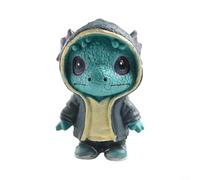 Mini Dragon Statue 6 Inch Resin Figurine Cute Cartoon Mythical Creature Ornament Collectible Home Desk Decoration Living Room Office Bedside Table Gifts Fairy Tale Fantasy Decor(blue)