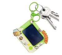 Mini Drawing Board - Keychain for LCD Writing Tablet 2.8x3 Inch Cute Bee Doodle Pad Erasable Board Travel Game for | Clip On Ornament