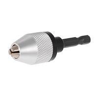 Mini Drill Bit Converter HUIOP Mini Portable 0.3-6.5mm Electric Grinding Machine Quick Change Drill Chuck with 6.35mm 1/4