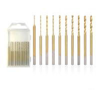 Mini Drill Bit Set HSS Engraving Tools 0.6-2.2mm with 2.35mm Shank for Jewelry Resin Amber Beads Beeswax Crafting Projects