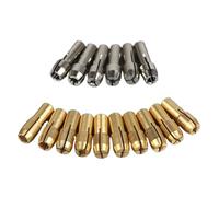 Mini Drill Chucks Adapter kit 0.5~3.2mm Brass Micro Chuck Electric Grinding Bit Clamp Tool Set 4.2/4.8mm Shank(0.5mm-Brass(4.2mm))