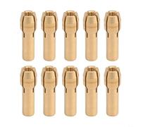 Mini Drill Collet Chuck, 10Pcs 4.2/4.8mm Shank Brass Chucks Adapter Rotary Tool, Four-Claw Stability, for Sanding Materials(4.2mm)