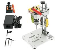 Mini Drill Press, 7-Speed Benchtop Drill Press, Portable Electric Drilling Machine with B10 Chuck for 0.6-6mm Bits, CNC 795 Motor & Clamp for DIY Crafting Projects