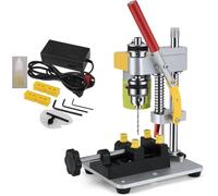 Mini Drill Press,Portable Pillar Drill with 795 Motor,Precision Bench Drill Machine with CNC Machining,Elecric Table Driller for Metal Wooden Jewelry DIY