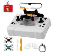 Mini Drone Beginner-Friendly Stunt Flyer, All-Ages Mini Drone with Easy Stunt Flights & 360° Tricks, Remote Control Ornithopter with LED Light & Propeller Protection & Altitude Hold (1PCS-Black)