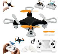 Mini Drone Beginner-Friendly Stunt Flyer, All-Ages Mini Drone with Easy Stunt Flights & 360° Tricks, with LED & Altitude Hold & Propeller Protection, For Indoors Outdoor (Black)