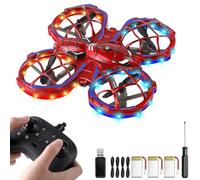 Mini Drone for Kids 5, 6, 7, 8, 9, 10 Years Old, Remote Control RC LED Quadcopter with 3 Batteries Longer Flight Time, Altitude Hold, Headless Mode, 3D Flip and 3 Speed Modes Aeroplane for Beginners