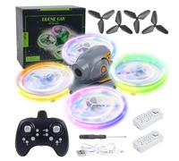 Mini Drone for Kids Toys for 6-12 Year Old Boys Girls, Kids Drone with Altitude Hold, 3D Flip, Headless Mode & 3 Speeds with 2 Batteries, Toy Gift for Christmas and Birthday Gifts for Children - White