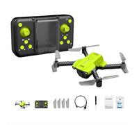Mini Drone Remote Control, USB Charging Portable 360° Stunt Roll Drone With Camera For Beginners Kids Adults (2k aerial photography green)