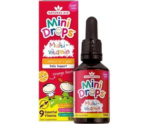 Mini Drops Multi-Vitamin for Babies & Kids 50ml - 9 Essential Vitamins Support G