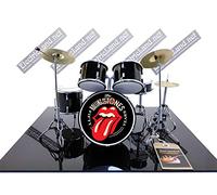 Mini Drum Kit The Rolling Stones 50th Anniversary Gadget Tribute Miniature Rock 25cm Model Scale 1:4 Collectible Box Battery Set Collectible Model