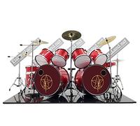 Mini Drum set Neil Peart signals tribute miniature rock model scale 1:4 collectible size dolls collectible model 40 cm