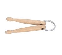Mini Drum Sticks Keychain, Wood Drumstick Keychain with Two Sticks Percussion Tool Percussion Key Ring for Drummer