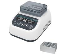 Mini Dry Bath Incubator, Lab Heating and Cooling, 9 Program Setups, Thermostatic Control, for Drying Chemical Reagents, Optional Tube Sizes