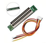 Mini Dual 12 Bit LED Music Level Indicator Module With Adjustable Light Speed Control For Audio Display DIY Kit With AGC Mode 7-12V DC(B)
