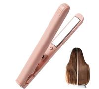Mini Dual Purpose Curling Iron, Fast Heating Mini Hair Straightener and Curler, Cordless Ceramic Flat Iron, Portable USB Curling for Short Hair