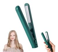 Mini Dual Purpose Curling Iron,Portable USB Small Hair Curler Iron, 2 in 1 Small Curling Wand and Flat Iron, 10s Fast Heating Mini Hair Curler for Short Hair, Mini Curling Tongs for Travel