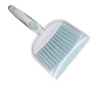 Mini Dustpan and Brush Mini Broom and Dustpan Set Table Dining Crumb Sweeper Soft Bristles Multipurpose Desktop Cleaning Tools(Green)