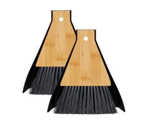 Mini Dustpan and Brush Set of 2 Tabletop Broom Kitchen Cleaning Hanging Camping