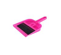 Mini Dustpan and Brush Set, Portable Pink Cleaning Brush and Dustpan, Perfect for Dirt & Crumbs, Small Broom and Dustpan Set with Durable Bristles & Easy-Sweep Rubber Blade for Indoor & Outdoor