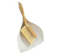Mini Dustpan and Brush Set - Wooden Handle Tight Space,Mini Hand Broom and Brush Combo | for Crumbs Pet Litter Hair Kitchen Living Room Tabletop Counter Shelf Tight Space