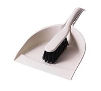 Mini Dustpan and Brush Small Broom and Dustpan Set Mini Hand Dust Pan with Cleaning Brush for Home Desktop Sofa Kitchen Keyboard(Beige)