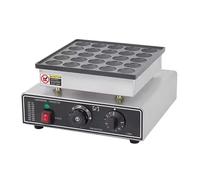 Mini Dutch Pancake Baker, 1.6 Inches Pancake Maker Machine, Poffertjes Making Machine, 850W Commercial Electric Nonstick Waffle Maker Machine,25Holes-220V
