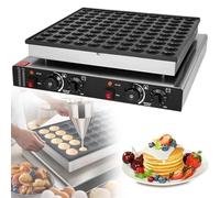Mini Dutch Pancake Baker 100PCS, Nonstick Electric Muffin Maker for Restaurants, Adjustable Temp 50-300℃ & Timer 0-5 Min