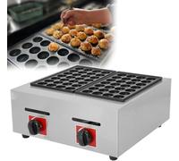 Mini Dutch Pancakes Maker, Nonstick Takoyaki Machine, Commercial Waffle Baker for Home and Restaurant Use