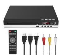 Mini DVD Player HD, Compact EVD/VCD/CD Player with USB Port, Karaoke Function & Stereo Output for Home Entertainment (M218 Mini 1080P HDMI Cable (High-Definit)