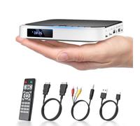 Mini DVD Player HDMI, DESOBRY Small DVD Player for TV, 1080P HD Compact DVD Player for Smart TV with All Region Free, CD DVD Player with AV Output