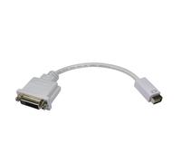 Mini-DVI Male to DVI 24+1 Female Adapter Cable White 13cm