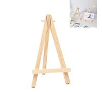 Mini Easel Stand, 2pcs Wooden Card Stands for Display Tabletop Art Display Easels, Small Easel Stand Kids, Desktop Holder Stand for Displaying Canvas Paintings, Drawing, Small Painting Easel Wedding