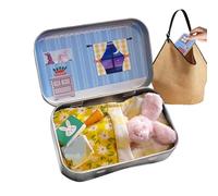 Mini Easter Bunny, 2026 New Bunny Hug in a Box, Pocket Cute Plush Toy, Pocket-Sized Portable Children's Toy, DIY Pet Bunnies Adoption, Basket Stuffing for Kids Family Friend Easter Gift