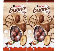 Mini Easter Chocolate Eggs Variety Flavours & Fillings - For Easter Best gift 2026 (Kinder Bueno Mini Easter Eggs 80g (Pack of 2))