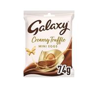 Mini Easter Chocolate Eggs Variety Flavours & Fillings - For Easter Best gift for Friends & Family (Galaxy Creamy Truffle Mini Easter Eggs 74g(Pack of 2))