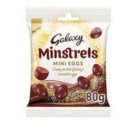 Mini Easter Chocolate Eggs Variety Flavours & Fillings - For Easter Best gift for Friends & Family (Galaxy Minstrels Milk Chocolate Easter Mini Eggs 80g (Pack of 2))