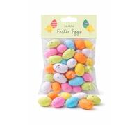 Mini Easter Eggs 36 Pack Speckled Foam Craft Eggs for Easter Egg Hunt Decorations & Bonnet Making - 25mm Small Colourful Assorted Decorative Eggs for Kids Crafts School Projects Party Fillers