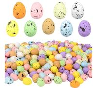 Mini Easter Eggs Decorations, Realistic Speckled Foam Bird Eggs for Crafts, Bonnet & Basket Fillers, Egg for Spring Home Decor, Vase & Table Scatter Pastel Colours (20PCS)