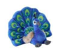 MINI ECO PEACOCK WILD REPUBLIC 20 CMS CUDDLEKINS CUDDLY SOFT TOY TEDDY BEAR BIRD