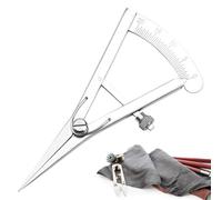 Mini Edge Press - Precision Wing Divider, Adjustable Spacing Compass | Good Quality Material DIY Leather Craft Tool, Marking Gauge Creaser, High Polished Measuring Tool For Metalworking Geometry